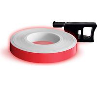Wheel Stripes Bandes Adhésives Fluorescentes Pour Jantes Moto Avec Applicateur, Rouge Fluo, 7 Mm X 6 Mt