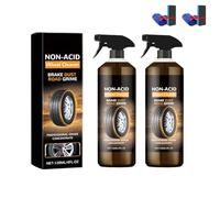 WheelBlaze Nexa Wheel Cleaner, 90-Second Rim & Tire Shine Spray, Instant Brake Dust Remover & Rust Converter, Self-Cleaning Shield for Chrome, Aluminum & Painted Wheels (2PCS)