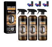 WheelBlaze Nexa Wheel Cleaner, 90-Second Rim & Tire Shine Spray, Instant Brake Dust Remover & Rust Converter, Self-Cleaning Shield for Chrome, Aluminum & Painted Wheels (3PCS)