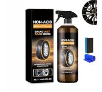 Wheelblaze Wheel Cleaner,Nettoyant Jantes Voiture,Fast-Acting Heavy Duty Metal Cleaner,Décontaminant ferreux,roduit Jantes Voiture Moto,Nettoie sans Effort - Fait Briller & Protège (1 Set)