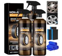 Wheelblaze Wheel Cleaner, Wheelblaze Versatile and Powerful Rust Converter, Dirt Converter Rim Cleaning, Turn Filthy Wheels into Instant Shine and Lasting Protection (3PCS)