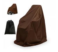 Wheelchair Protection Cover Electric Wheelchair Cover Waterproof Mobility Scooter Slipcover Rolling Walker Protective Electric Scooter Covers Outdoor Dustproof with Storage Bag (Brown,45in*25in*35in)