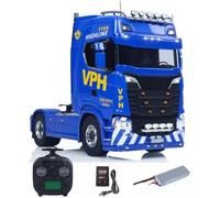 wheelfun 1/14 4 x 4 Métal 2 vitesses Transmission 770S RC Tracteur Camion Télécommande Véhicule Serrure Différentiel Brossé 80A ESC RTR Hobby Grade Model pour adulte
