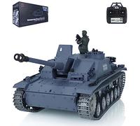 wheelfun Heng TH17423-AMZUS2 Long Infrared Combat RC Tank 1/16 7.0 Custom Stug Iii RTR 3868 Tank Metal Tracks Wheels, TH17423-AMZUS2