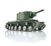wheelfun Henglong 1/16 7.0 Custom Soviétique KV-2 Gigant FPV RTR RC Tank3949 Tracks métalliques pour Hobby BB Shooting Airsoft Tank qui tire