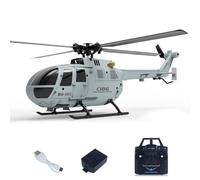 WHEELFUN RC ERA 1/48 C186 Hélicoptère télécommandé en plastique 2,4 GHz Batterie 7,4 V Maintien d'altitude Résistant aux chocs Design manœuvre acrobatique