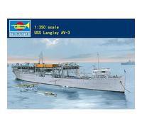 wheelfun Trumpeter 05632 1/350 USS Langley Av-3 Navy Battleship Static Armor Model Kit