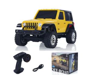 wheelfun US en stock, 2.4G 1/36 Télécommande Rock Crawler 3601 RC Off Road Voiture 4 × 4 RTR Modèle Véhicule Lumière Lipo Batterie Radio Mini Jouet Hobby Grade Modèle pour Noël Anniversaire Cadeau