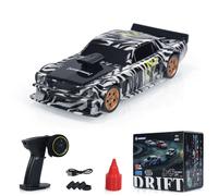wheelfun Voiture télécommandée Drift Car 4WD RC 2,4 g Mini voiture de course jouet à grande vitesse RTR avec lumières LED