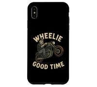 Wheelie Good Time Motorcycle Rider Gift Funny Coque pour iPhone XS Max