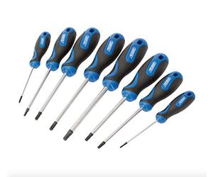 Wheels N Bits Lot de 8 Tournevis Torx inaltérables de Marque Draper 34251 865TXT, Nicht zutreffend, Bleu