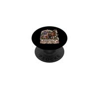 Wheels of History Chariot Drapeau américain PopSockets PopGrip Adhésif