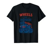 Wheels of Honor Monster Truck Design T-Shirt