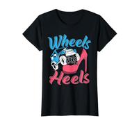 Wheels Or Heels Annonce de Grossesse pour bébé T-Shirt Graphique avec Valeur