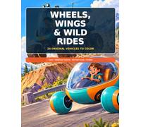 WHEELS, WINGS & WILD RIDES: 24 Original Vehicles to Colour
