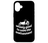 Wheely Glad to Save The Environment Cargo Cargo Bike Coque pour iPhone 16 Plus