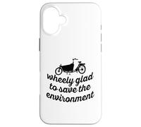 Wheely Glad to Save The Environment Cargo Cargo Bike Coque pour iPhone 16 Plus