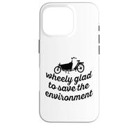 Wheely Glad to Save The Environment Cargo Cargo Bike Coque pour iPhone 16 Pro
