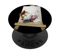 When Cardinals Appear Cardinal Bird Painting Drawing Art PopSockets PopGrip Adhésif