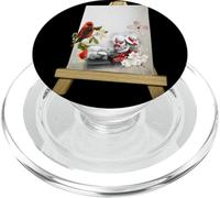 When Cardinals Appear Cardinal Bird Painting Drawing Art PopSockets PopGrip pour MagSafe