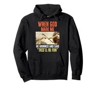 When God Made Me - Funny Creation of Adam Golf Sweat à Capuche