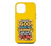 When God Made Me Grinned This Will Be Fun Christian Coque pour iPhone 12 Pro Max