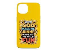 When God Made Me Grinned This Will Be Fun Christian Coque pour iPhone 13