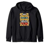 When God Made Me Grinned This Will Be Fun Christian Sweat à Capuche