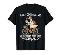 When God Made Me He Grinned and Said Goose Humour T-Shirt