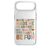 When God Made me he Said this'll be Fun Christian Religiious Coque pour iPhone Air