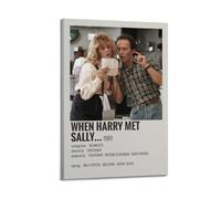 When Harry Met Sally (1989) Vintage Movie Poster Impression sur toile Salon Home Art esthétique Peinture à suspendre, nouveau cadeau pour la maison Décoration moderne de la pièce 60 x 90 cm