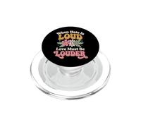 When Hate is Loud Love Must Be Louder Bienveillance PopSockets PopGrip pour MagSafe