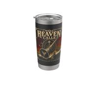 When Heaven Calls Christian Angel Trompette Vision Gobelet isotherme en acier inoxydable double paroi