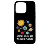 When I Was A Kid We Had 9 Planets Space Galaxy Femmes Hommes Coque pour iPhone 15 Pro Max