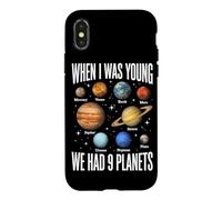 When I Was Young We Had 9 Planètes Système Solaire Galaxie Espace Coque pour iPhone X/XS