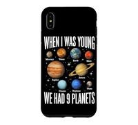 When I Was Young We Had 9 Planètes Système Solaire Galaxie Espace Coque pour iPhone XS Max