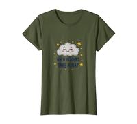 « When in Doubt Take a Nap Sleepy Cloud Cute Wall Art » T-Shirt, Femme, Olive, XXL