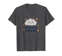 When in Doubt Take a Nap Sleepy Cloud Décoration Murale Mignonne T-Shirt, Homme, Chiné Foncé, M