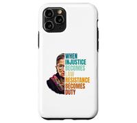 When Injustice Becomes Law Resistance Becomes Duty RBG Citation Coque pour iPhone 11 Pro