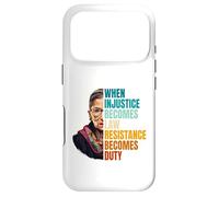 When Injustice Becomes Law Resistance Becomes Duty RBG Citation Coque pour iPhone 17 Pro