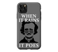 When It Rains It Poes Funny Edgar Allan Poe Coque pour iPhone 11 Pro Max