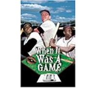 When It Was a Game 3 [VHS]