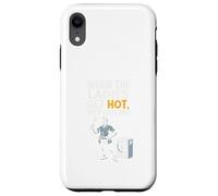 When Ladies Hot They Call Me Funny HVAC Technician Mens Dad Coque pour iPhone XR
