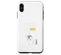 When Ladies Hot They Call Me Funny HVAC Technician Mens Dad Coque pour iPhone XS Max