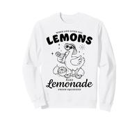 When Life Gives You Lemons Make Lemonade Duck Citation Cartoon Sweatshirt