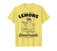 When Life Gives You Lemons Make Lemonade Duck Citation Cartoon T-Shirt