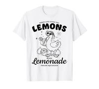 When Life Gives You Lemons Make Lemonade Duck Citation Cartoon T-Shirt