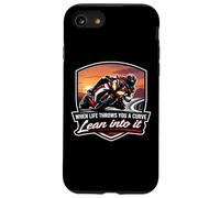When Life Throws You A Curve Lean Into It Moto Owner Coque pour iPhone SE (2020) / 7/8