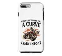 When Life Throws You A Curve Lean Into It Moto Rider Coque pour iPhone 7 Plus/8 Plus