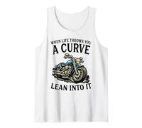 When Life Throws You A Curve Lean Into It Moto Rider Débardeur